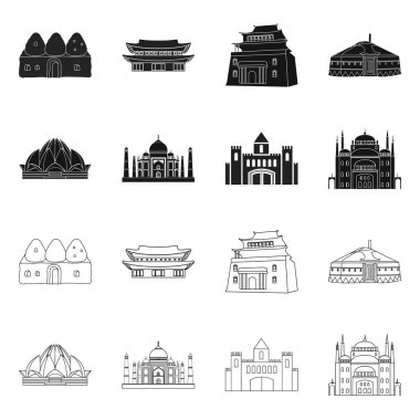 Kasabanın izole nesnesi ve Çin Mahallesi tabelası. Kasaba ve Asya stok vektör illüstrasyon koleksiyonu.