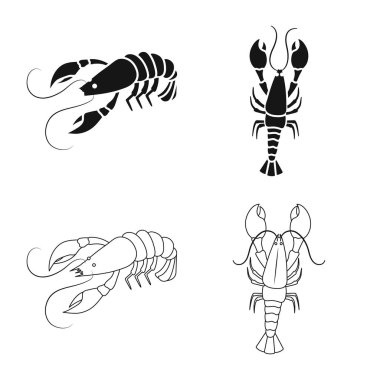 Meze ve okyanus simge vektör Illustration. Meze ve incelik hisse senedi simgesi için web topluluğu.