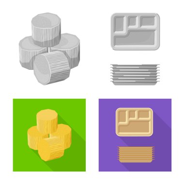 Çiftlik ve tarım simge vektör tasarımı. Çiftlik ve teknoloji hisse senedi simgesi için web topluluğu.