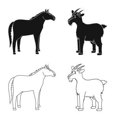 Üreme ve mutfak simge vektör Illustration. Set ıslahının ve organik hisse senedi için vektör simgesi.