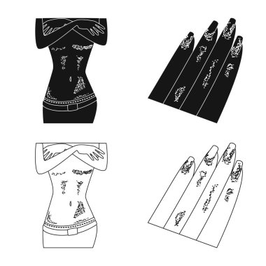 Vektör tasarımı tıbbi ve ağrı sembolü. Hastalık hisse senedi vektör çizim ve tıp topluluğu.