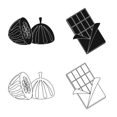 Gıda ve nefis simge vektör tasarımı. Gıda ve web için kahverengi hisse senedi simgesi.