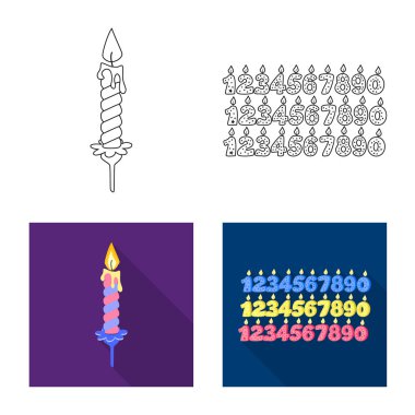 İzole işareti gevşeme ve alev nesne. Gevşeme ve web için balmumu hisse senedi simgesi.