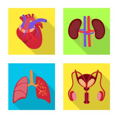 İnsan ve sağlık sembol vektör tasarımı. İnsan ve bilimsel hisse senedi vektör çizim topluluğu.