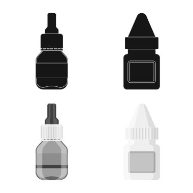 Perakende ve sağlık logo yalıtılmış nesne. Hisse senedi için perakende ve sağlık vektör simge topluluğu.