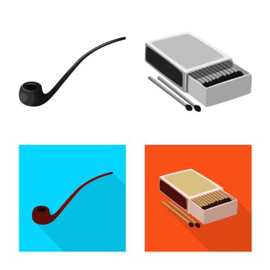 Çöp tasarımını vektör ve simge durdurmak. Web için çöp ve alışkanlık hisse senedi simgesi kümesi.