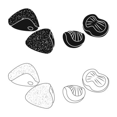 Ürün ve kümes hayvanları işareti vektör tasarımı. Ürün ve tarım hisse senedi vektör çizim topluluğu.