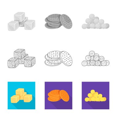 Oktoberfest ve bar simge vektör Illustration. Oktoberfest ve hisse senedi vektör çizim pişirme.