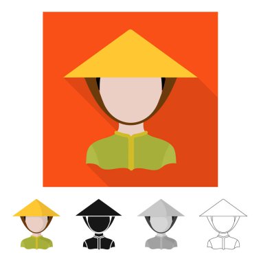 Kopyacı ve ikamet işareti vektör çizimi. Kopyacı ve kültür vektör simgesini hissenin koleksiyonu.