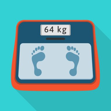 Terazi ve denge simgesinin vektör Illustration. Web için Libra ve dijital stok sembolü seti.