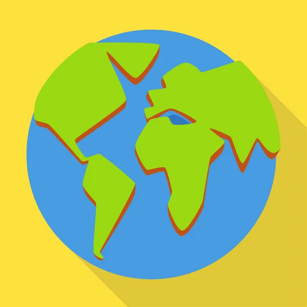 Dünya ve dünyanın simge vektör tasarımı. Web için Globe ve Planet stok sembolü seti. — Stok Vektör