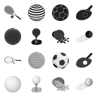 Topu ve futbol logo vektör tasarımı. Top ve basketbol hisse senedi vektör çizim topluluğu.