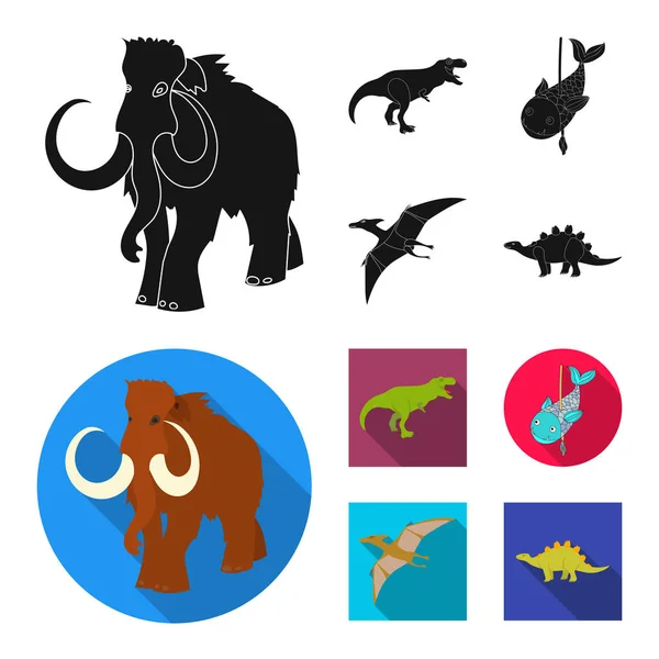 Izolovaný objekt ikony zvířat a znak. Kolekce zvířat a staré burzovní symbol pro web. — Stockový vektor