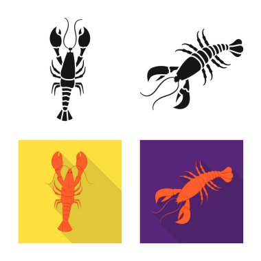 Meze ve okyanus simge vektör Illustration. Meze ve incelik hisse senedi simgesi için web topluluğu.