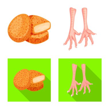 Ürün ve kümes hayvanları kutsal kişilerin resmi yalıtılmış nesne. Web için ürün ve tarım hisse senedi simgesi kümesi.