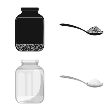 Kırpma ve ekolojik simgesi yalıtılmış nesne. Kırpma ve web için hisse senedi simgesi yemek koleksiyonu.