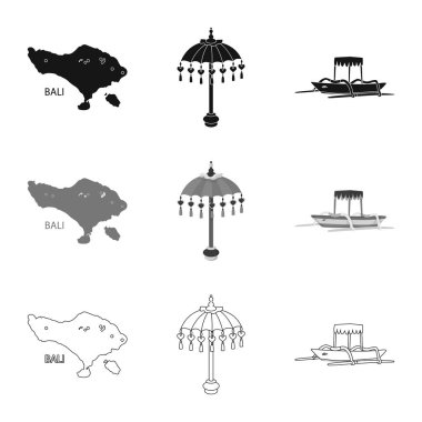 Vektör tasarımı ve seyahat logosu. Toplama ve web için geleneksel hisse senedi simgesi.