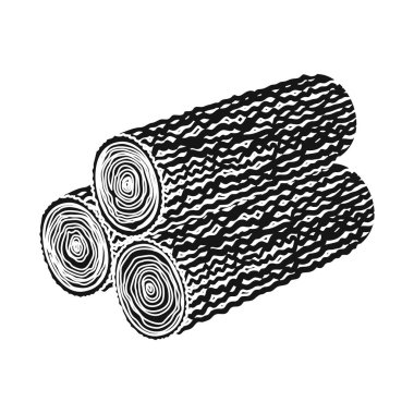 Güverte ve odun logosu izole nesne. Güverte ve Ring stok vektör çizim seti.