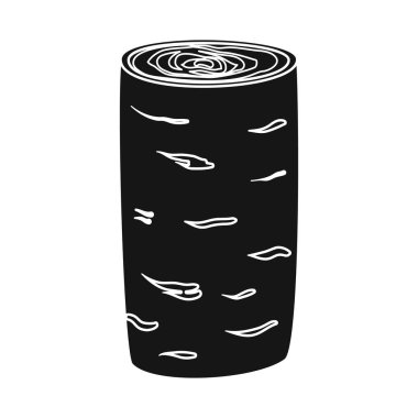 Güverte ve kereste simgesi yalıtılmış nesne. Deste ayarla ve yapı stoğu için vektör simgesi.