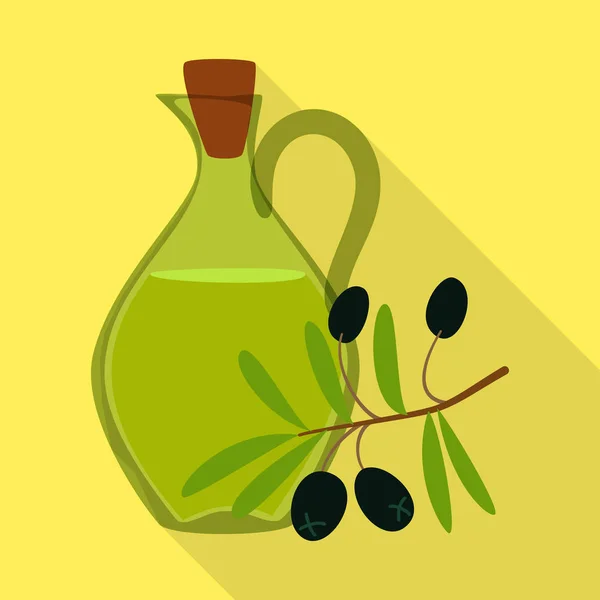 Diseño vectorial de olivo y símbolo de fruta. Conjunto de aceite de oliva y alimento símbolo de la tela . — Vector de stock