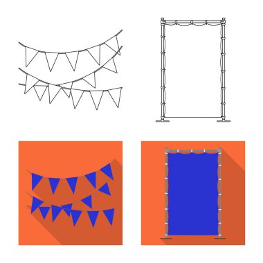 Doku ve sunum işareti vektör tasarımı. Web için doku ve medya hisse senedi simgesi kümesi.