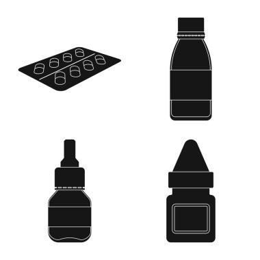 Tedavi ve Wellness sembolü vektör Illustration. Stok için tedavi ve ilaç vektör simgesi koleksiyonu.