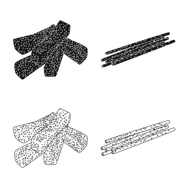 Oktoberfest ve bar logosu yalıtılmış nesne. Oktoberfest ve hisse senedi için pişirme vektör simgesi ayarla.