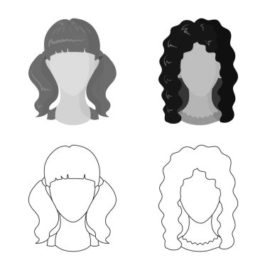 Profesyonel ve fotoğraf simge vektör Illustration. Profesyonel kümesi ve hisse senedi için profil vektör simgesi.