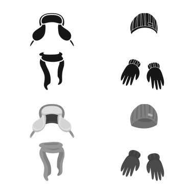 Giysi illüstrasyon vektör ve işareti doku. Giyim ve hava koleksiyonu stok vektör çizim.