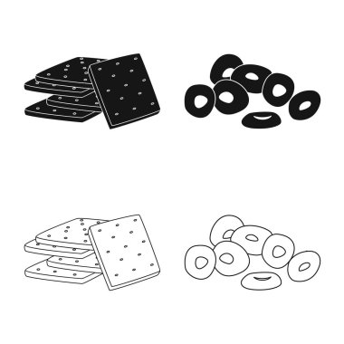 Vektör illüstrasyon işareti bar ve Oktoberfest. Oktoberfest ve hisse senedi vektör çizim pişirme koleksiyonu.