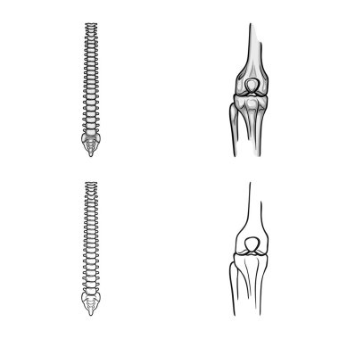 Tıp ve klinik işareti vektör Illustration. İlaç ve tıbbi hisse senedi vektör çizim.
