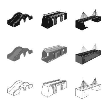 İllüstrasyon işareti bağlantı ve tasarım vektör. Bağlantı ve hisse senedi için yan vektör simge kümesi.
