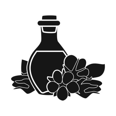 Kottonseed ve top simgesinin izole nesne. Web için pamuk ve Medicine stok sembolü koleksiyonu.