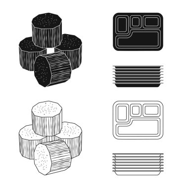 Çiftlik ve tarım simge vektör tasarımı. Çiftlik ve teknoloji vektör simgesini hissenin topluluğu.