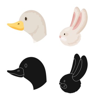 Tarım ve Hayvancılık simge vektör tasarımı. Tarım ve hisse senedi için organik vektör simge kümesi.