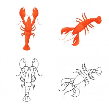 Meze ve okyanus simge vektör Illustration. Meze dizi ve hisse senedi için incelik vektör simgesi.