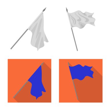 Doku ve sunu simgesini yalıtılmış nesne. Doku ve medya hisse senedi vektör çizim topluluğu.