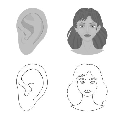 Vücut ve bölümü logo vektör tasarımı. Hisse senedi için vücut ve anatomi vektör simge topluluğu.