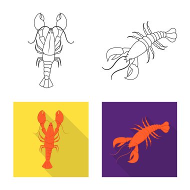 Meze ve okyanus logo vektör tasarımı. Meze dizi ve hisse senedi için incelik vektör simgesi.