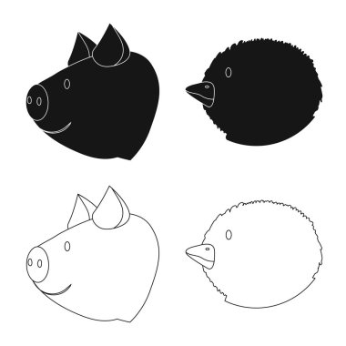 Tarım ve Hayvancılık simge vektör tasarımı. Tarım ve organik hisse senedi vektör çizim.