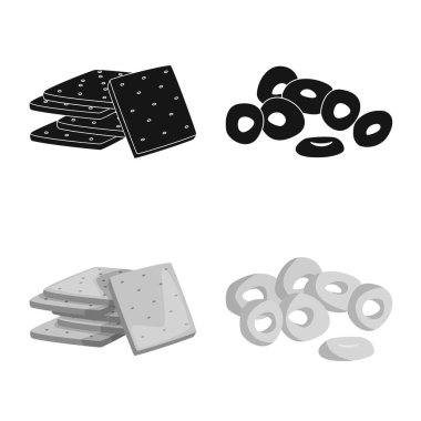 Yalıtılmış nesne üye bar ve Oktoberfest. Oktoberfest ve hisse senedi için pişirme vektör simgesi ayarla.