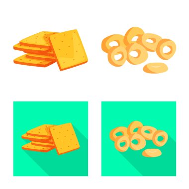 Tasarım işareti bar ve Oktoberfest vektör. Oktoberfest ve hisse senedi için pişirme vektör simgesi ayarla.