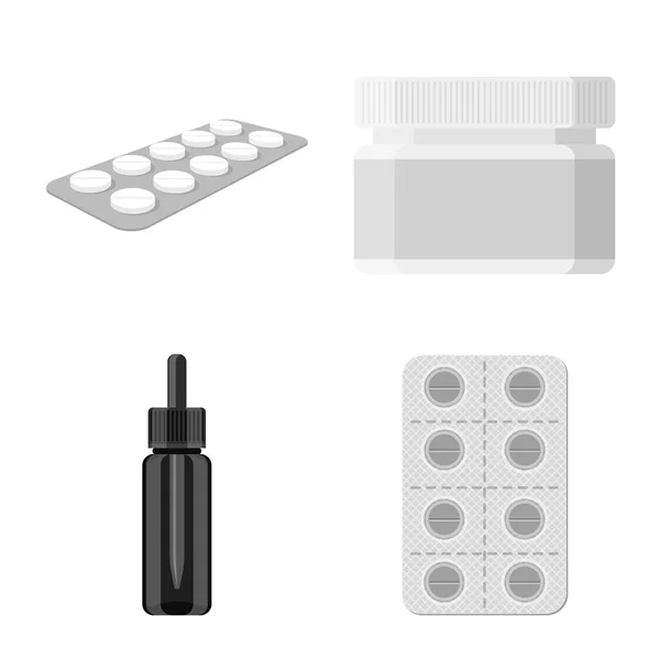 Isolado objeto de medicina e ícone de saúde. Conjunto de medicina e ajudar a ilustração do vetor estoque . —  Vetores de Stock