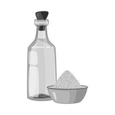 Susam ve tohum logosu vektör illüstrasyon. Web için susam ve gıda stok sembolü seti.