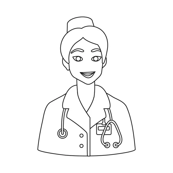 Σχεδιασμός διάνυσμα της νοσοκόμας και του γιατρού εικονίδιο. Συλλογή της νοσοκόμας και του βοηθού εικονίδιο διάνυσμα για απόθεμα. — Διανυσματικό Αρχείο