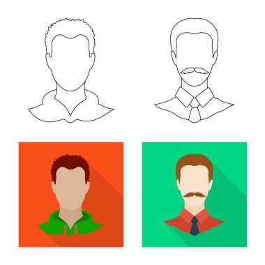 Profesyonel ve fotoğraf logo yalıtılmış nesne. Web için profesyonel ve profil hisse senedi simgesi kümesi.