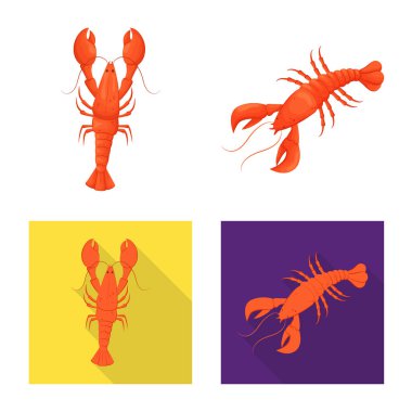 Meze ve okyanus logo vektör Illustration. Meze koleksiyonu ve hisse senedi için incelik vektör simgesi.