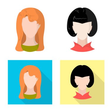 Profesyonel ve fotoğraf simge vektör Illustration. Profesyonel kümesi ve hisse senedi için profil vektör simgesi.