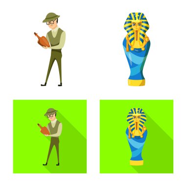 Hikaye ve öğeleri simge vektör tasarımı. Web için hikaye ve öznitelikleri hisse senedi simgesi kümesi.