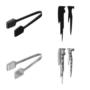 Doku ve donmuş logo vektör tasarımı. Doku ve web için şeffaf hisse senedi simgesi toplama.